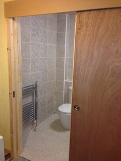 Bathroom door widening